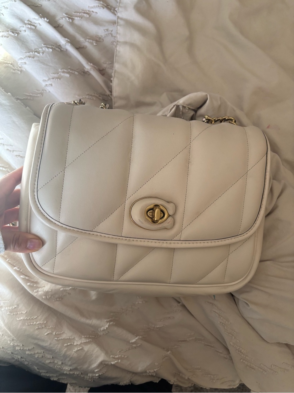Coach Quilted Pillow Madison Leather Shoulder Bag